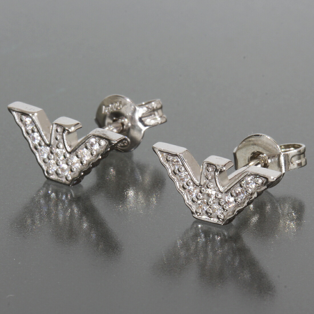 Emporio Armani シルバー ピアス エンポリオアルマーニ ピアス EMPORIO ARMANI ロゴ シルバー