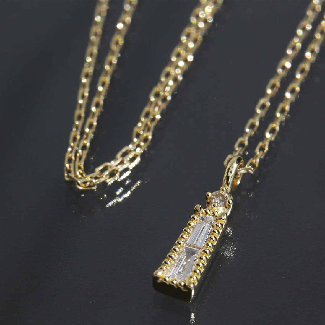 agate ゴールド ネックレス agete アガット ネックレス イエローゴールドK18 ダイヤモンド