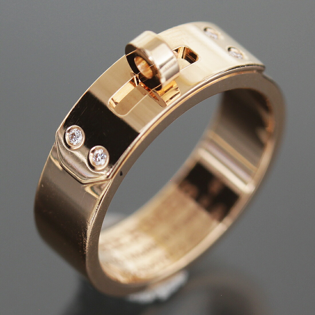 【最終値下げ】HERMES エルメス キリムリング ピンクゴールド　ダイヤ　8号 楽天市場】HERMES エルメス キリムリング K18PG 750 ピンク