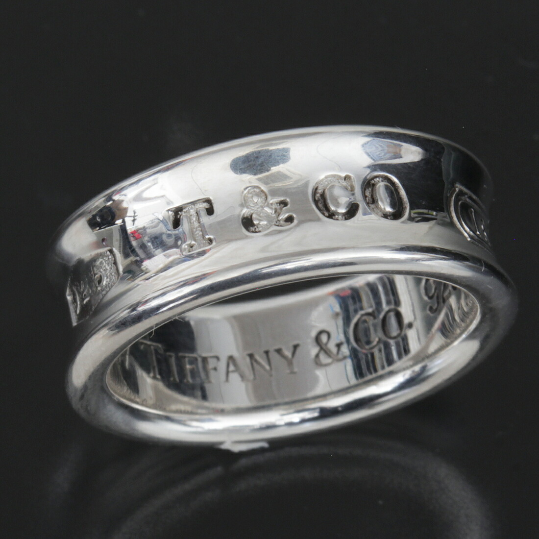 新品仕上げ済 ティファニー 1837ナロー ワイドリング 10号 指輪 Ag925 シルバー 太め TIFFANY\u0026Co. E1142| 指輪   レディース指輪 ファッションリング 指輪  シルバー 指輪 925 ブランド【中古】