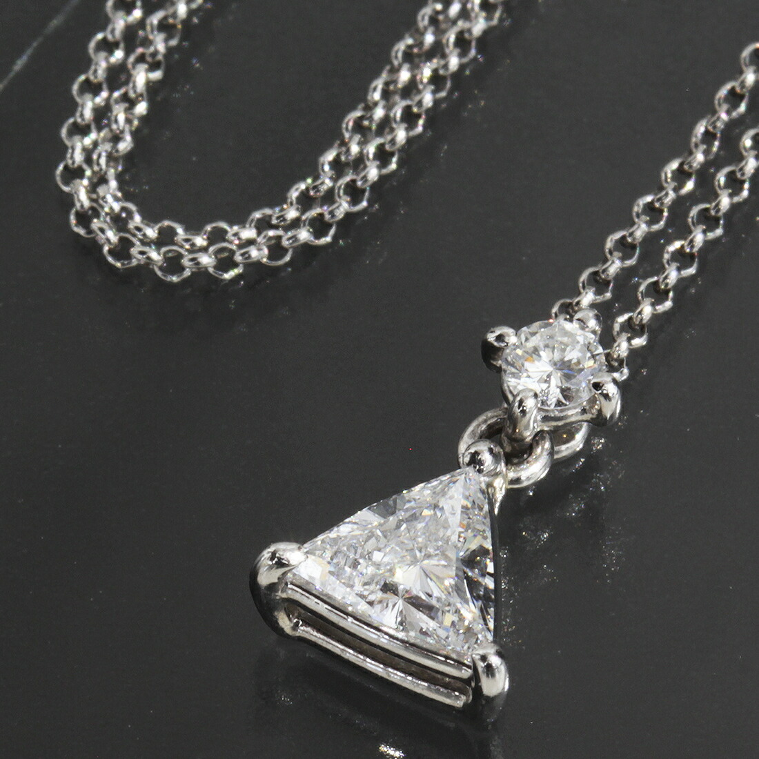 タサキ TASAKI ネックレス ダイヤ 0.39ct 2.8g PT850/900 プラチナ 44cm 2.7g E1973┃ネックレス レディースネックレス かわいい レディース ファッションネックレス ダイヤモンド ホワイトゴールド レディース k18 ゴールド ブランド 普段使い おしゃれ 【中古】