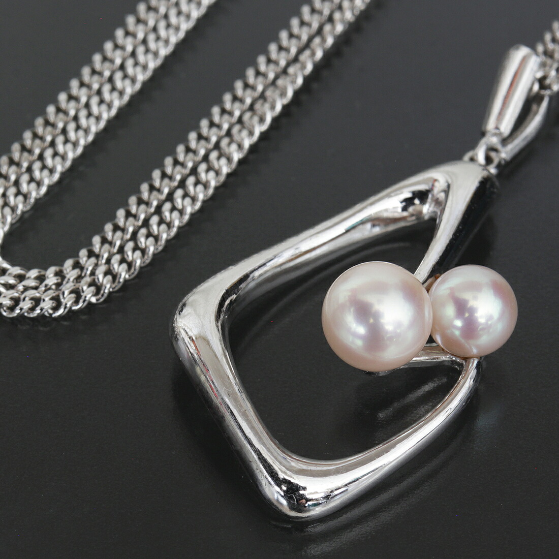 ミキモト MIKIMOTO パールネックレス 45cm パール 6mm SV シルバー 6.2g E1776┃ネックレス レディースネックレス シルバー パール チェーン レディース ブランド 【中古】