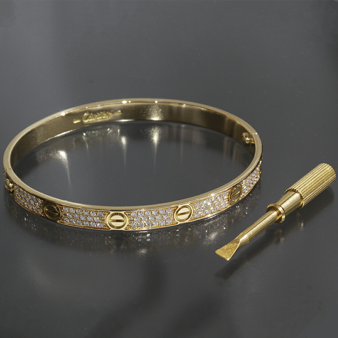 楽天市場】カルティエ ラニエール フルダイヤ K18イエローゴールド