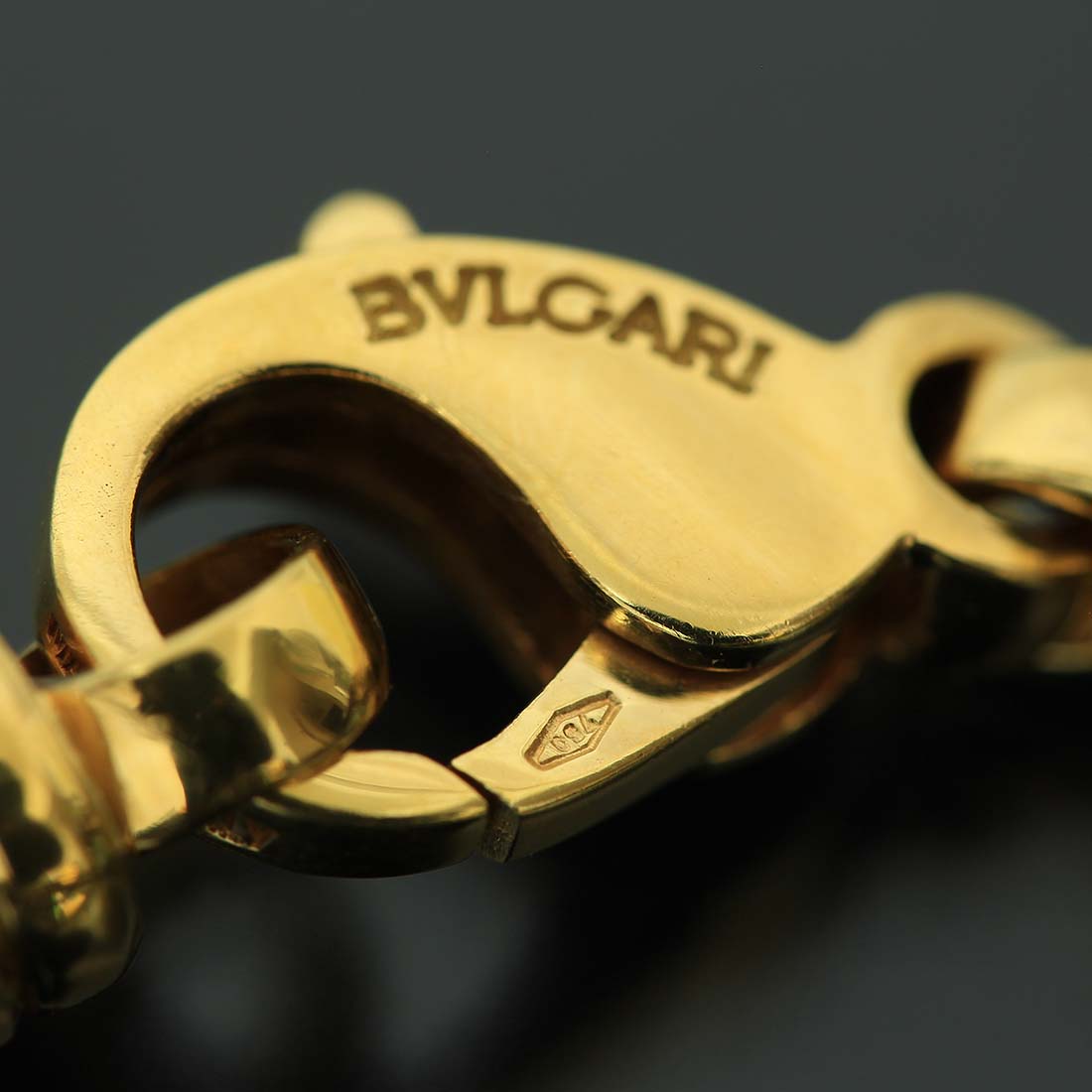 ブルガリ)BVLGARI レザー ブラウン K18YG ５連 チョーカーネックレス