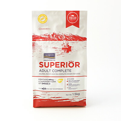 ●【1.5kg】【ドッグ】【通販ドッグフード】フィッシュ４ドッグ　スーペリア　成犬