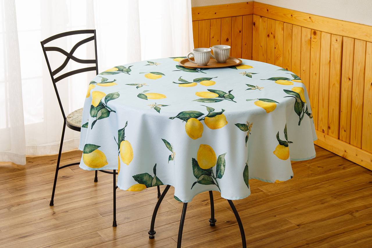 楽天市場】【テーブルクロス】【円形】【ラベンダー】はっ水加工が