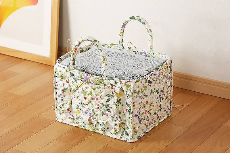 【提げ篭】アンジェバスケット【縦25×横30×高さ25ｃｍ】真四角 納める エコ御徒面子  など