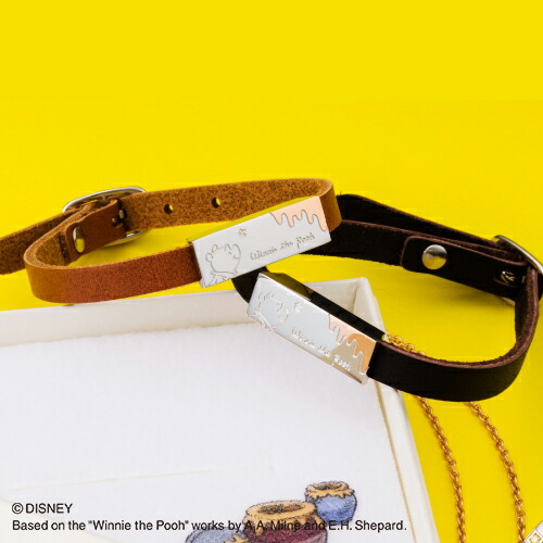 極印無料 くまのプーさん プーさん 夫婦ブレスレット ウォルトディズニー Disney Winnie The Pooh ラクダ ブラウン Dist602svca Dist602svdb White Clover ドゥオ Cannes Encheres Com