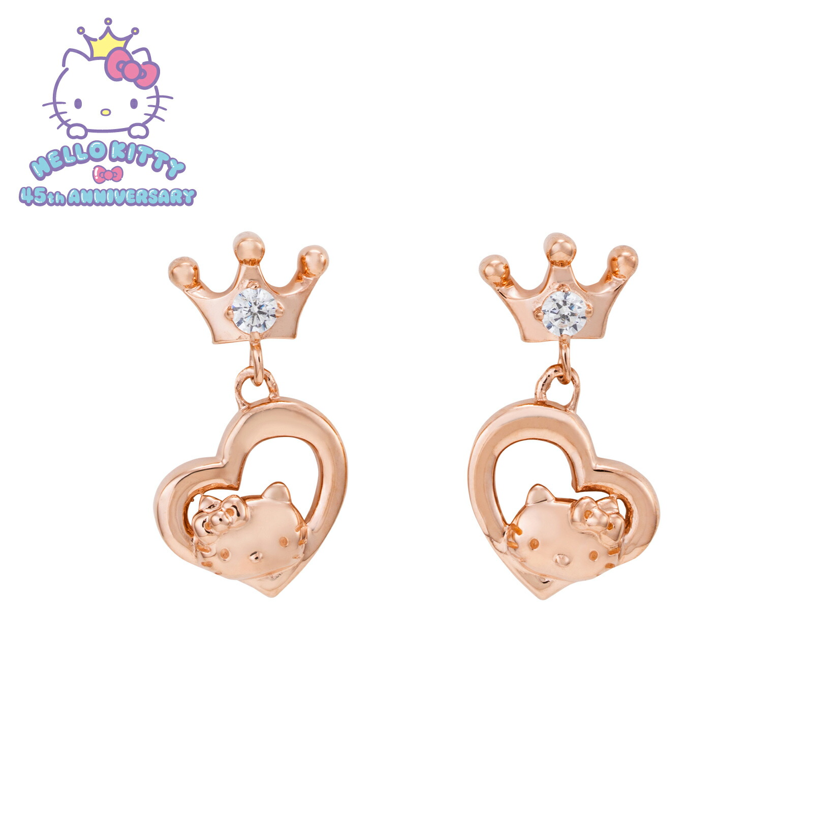 楽天市場】【中古】サンリオ ハローキティ ダイヤモンド ピアス K18WG