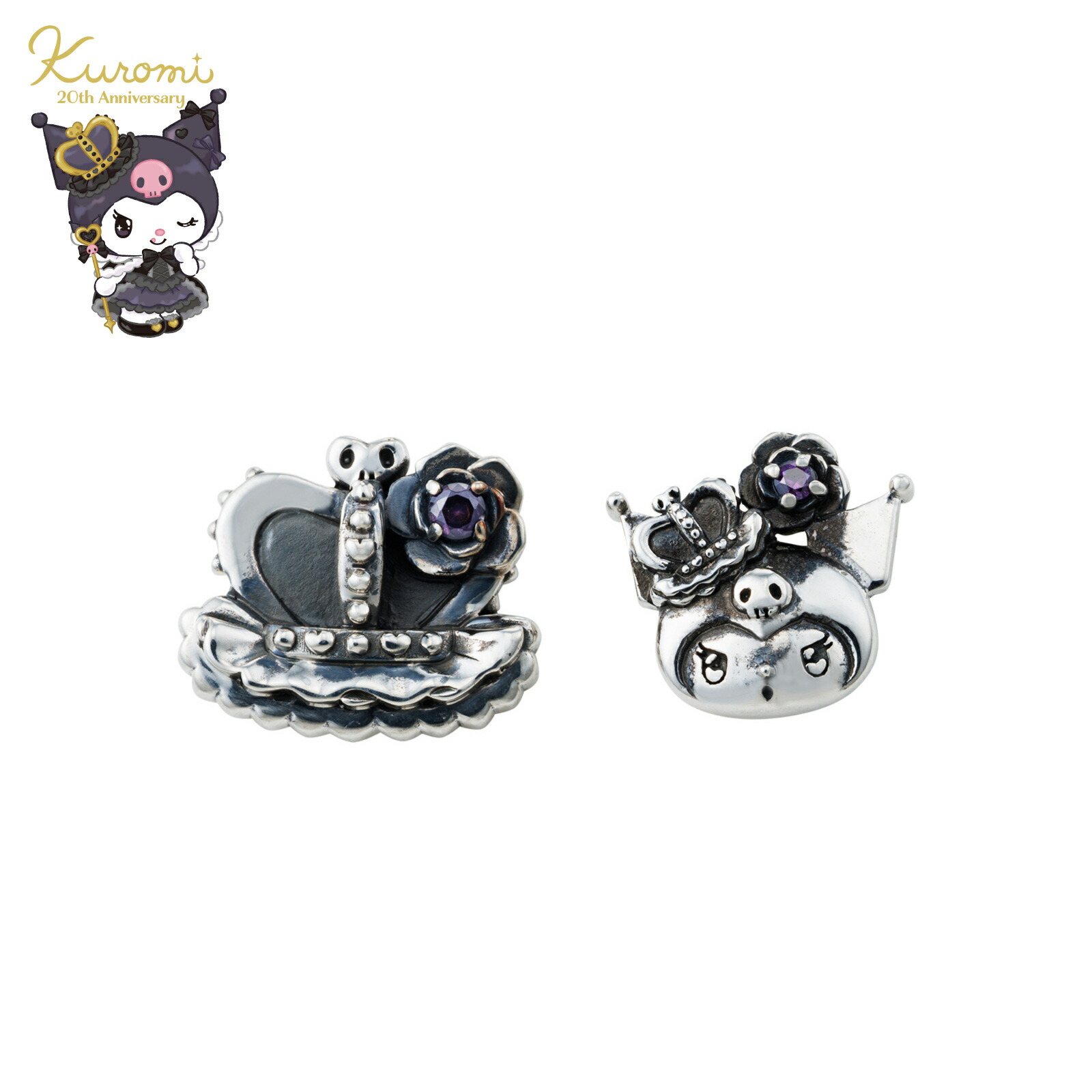 たまごっちピース本体2個(ホワイト＆イエロー)セット　サンリオピアス2個付き sabb30-p001bk_a.jpg