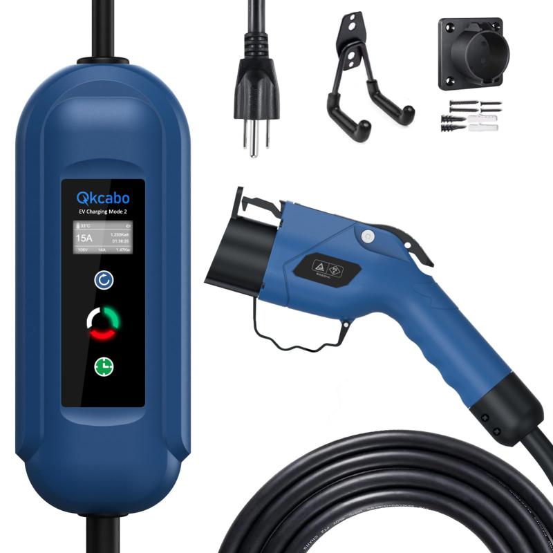 楽天市場】Qkcabo 1.6KW 電気自動車 充電ケーブル EV充電器 100V-125V