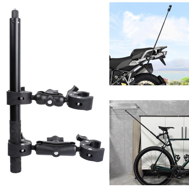 PellKing (ペルキング) オートバイ バイク ハンドルバー クランプマウント 61インチ インビジブルセルフィースティック Insta360 X5 X4 X3 X2 X ONE RS R GO 3カメラ用