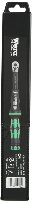 Ｗｅｒａ Ａ５ クリックトルクレンチ ２．５～２５Ｎｍ １／４ 343960