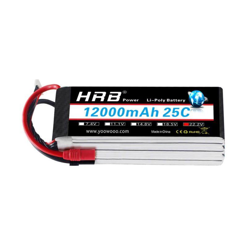 HRB 22.2V 12000mAh 25C 6S リチウムポリマー電池（AS150+XT150）