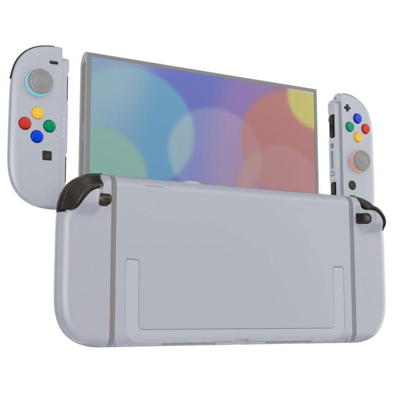 eXtremeRate Nintendo Switch 2対適用業務DIY取り替えっこ甲殻名取り草、Switch 2 \u0026amp; Joycon 2相応うカスタムフルセット うしろ側一皿 コントローラーハウジングボタン付き添い人 晴れ晴れしい版【薄墨色】