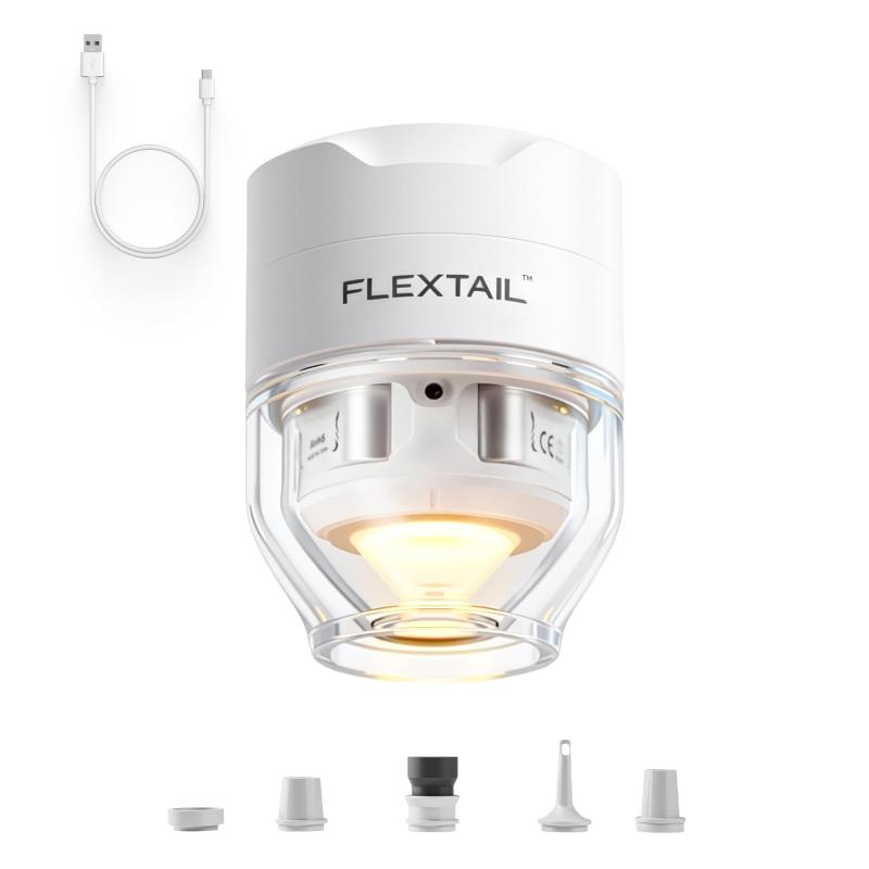 FLEXTAILGEAR TINY PUMP 3X 電動大気圏揚水機 小型 持ちはこぶ式 67g超軽さ 5kPa高圧 300L/分高速道路 空気の状態入れ・空気抜き相応う USB Type-C申し受ける式 5流行り物LED点火装置積み上げる エアマット・キャンプ・釣り浮き輪・無意味さ袋相応う