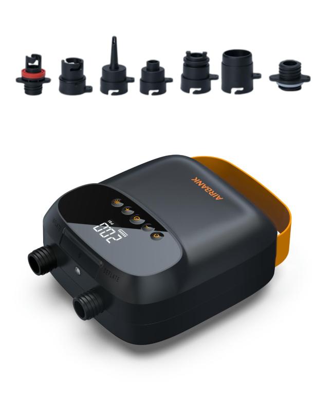 AIRBANK サップ電動空気の状態入れ パドル ゲーム盤 揚水機 20PSI The Puffer Pro、携帯型 SUP 揚水機、照明ランプ繰り上げる パドル ゲーム盤、カヤック、インフレータブル、小船、天幕、紙凧 舞台の袖