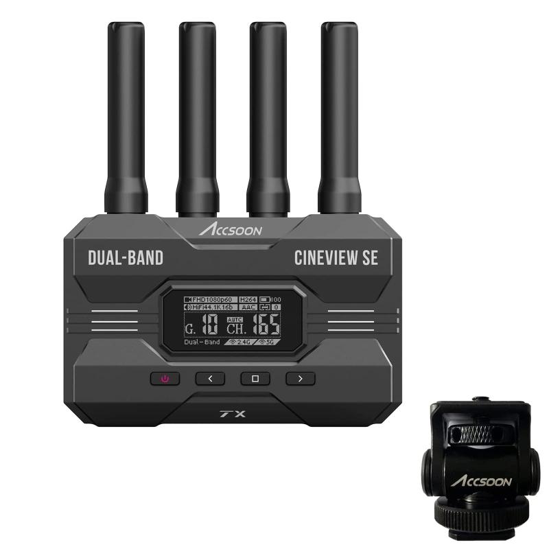 【Accsoon置き目代わりになる】ACCSOON CineView SE 無線電話 さし画伝わらす取り合わせ 透過率機HDMI\u0026amp;SDIインプット 1080p 60fps ?0.05秒低引き延ばす 350mの伝わらす切れ間 同時に4仕掛ける当て嵌める能力のある 2.4-5Ghz2.4-5Ghzデ