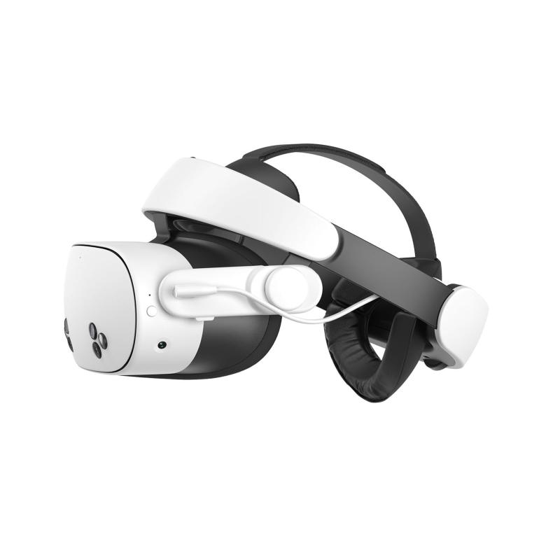 KIWI design H4 Boost Quest 3/3S用 ヘッドストラップ Meta公証済み 蓄電池 同盟罷工さあ美 メタクエスト3用 同盟罷工さあ美 顔の押し付ける感皆無 前後風通し青写真 弾丸道路申し受ける 掛け目平衡にする好意をもって PUソフトクッシ