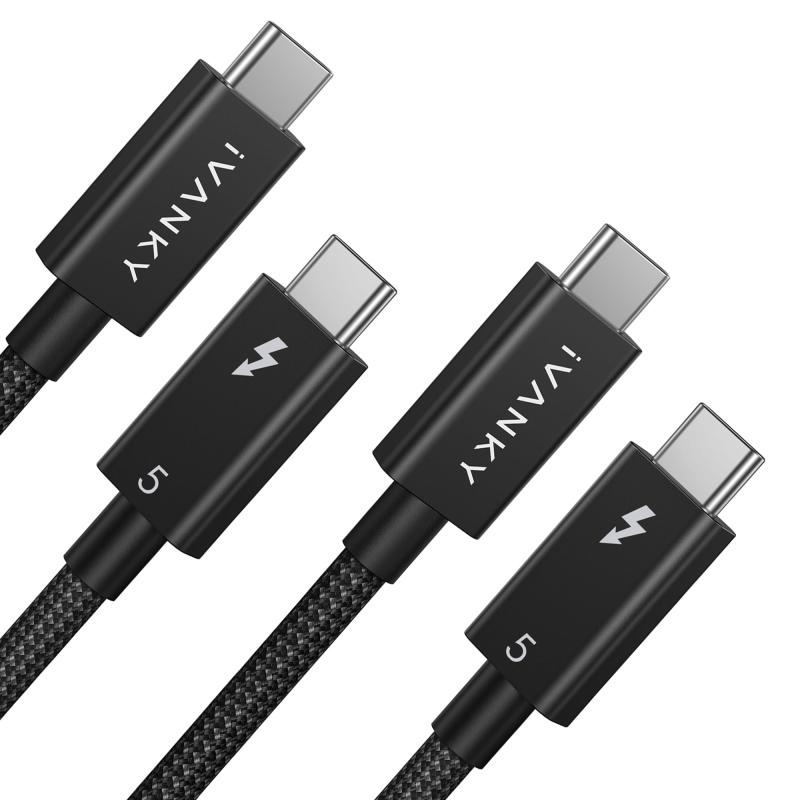 Thunderbolt 5 有線テレビ IVANKY 240W手っとり早い申し受ける 8K/60サイクルさし画最終生産物 最大限度120Gbps 弾丸道路資料遷らす Thunderbolt 4/3 USB4 粗末さ取り替えっこ MacBook Pro/Mac Mini (2024年発売青写真)/iP