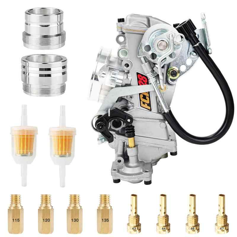 【亜鉛製】FCR28 キャブレター Jetsetmoto オートバイ キャブレター 亜鉛製 FCR 28mm ケーヒン FCR28 修理 交換 社外品 汎用 適応車種：110cc-150cc バイク用品