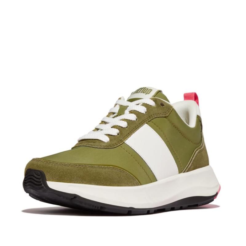 fitflop(相応うフロップ) レディース F-MODE FLOW FABRIC/SUEDE/LEATHER FLATFORM SNEAKERSスニーカーブーツ
