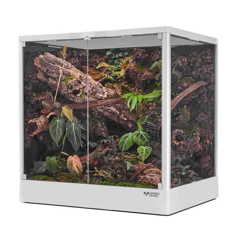 ADVINCI ハ虫類繁殖伏せ籠 60×45×60珊 162L 強化因子硝子完膚なきまで保護すること 持ってくる打ちこわれる押しとどめる荷造り 精神的な統合式 ダブル鍵を掛ける メッシュ風通し 耐衝撃軽銀ひな形 今めかしいひな形