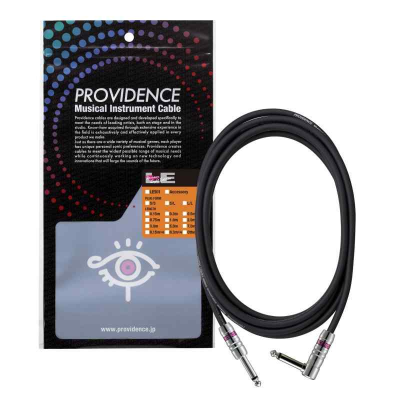 Providence プロビデンス シールドケーブル LE501 S/Lプラグ（ストレート/L型）ブラック
