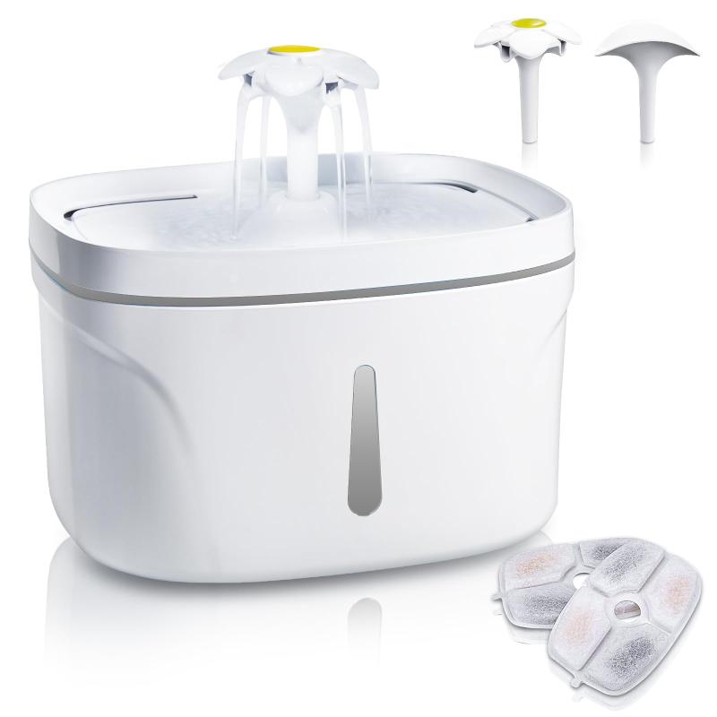 ペット用自動給水器 猫 犬 給水器 自動給水機 2.5L大容量 静音ポンプ LEDライト付き 水量目視可能 組み立て簡単 お手入れ簡単 犬猫用水飲み器 飲水量アップ お留守番対応 ペット用品 日本語