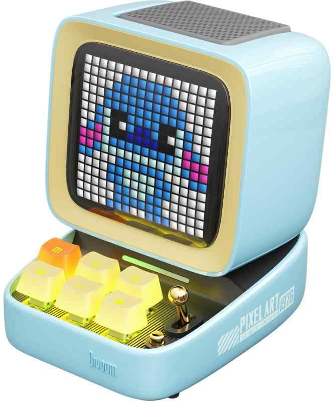 Divoom Ditoo-Pro 可愛いスピーカー Bluetooth/PC対応 15W 強化された低音 RGB青軸キーボード Pixel art ドット絵カスタマイズ 専用アプリ 最大12時間再生 光沢塗装 多機能 ギフト仕様 2026年第5世代 メー｜White market