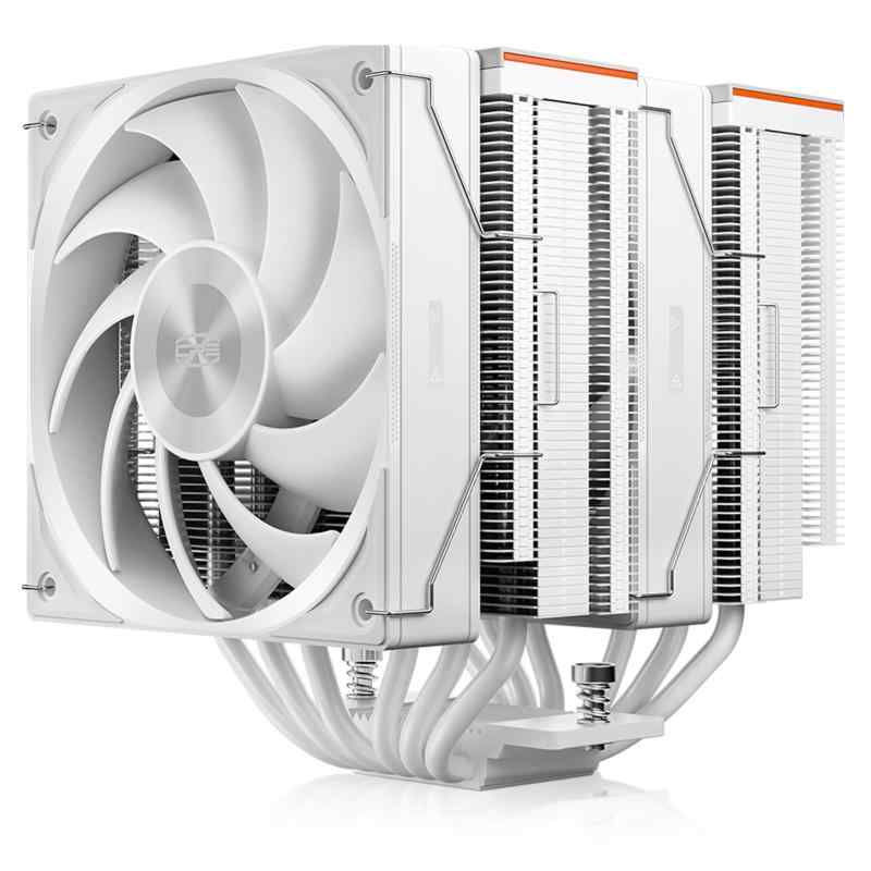 PCCOOLER CPS RZ620 デュアルタワー CPU空冷クーラー、ヒートパイプ&times;6、TDP 275W、アルミ製トップカバー、全高157.5mm、120mm PWM静音ファン（3モード）搭載、Intel LGA1851/1700/1200/115X｜White market
