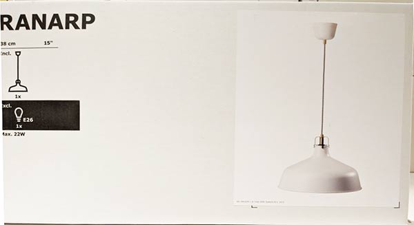 【楽天市場】あす楽★5の倍数日は楽天カードエントリーで5倍/あす楽★即納★【IKEA】イケア通販【RANARP】ラーナルプ ペンダントランプ ...