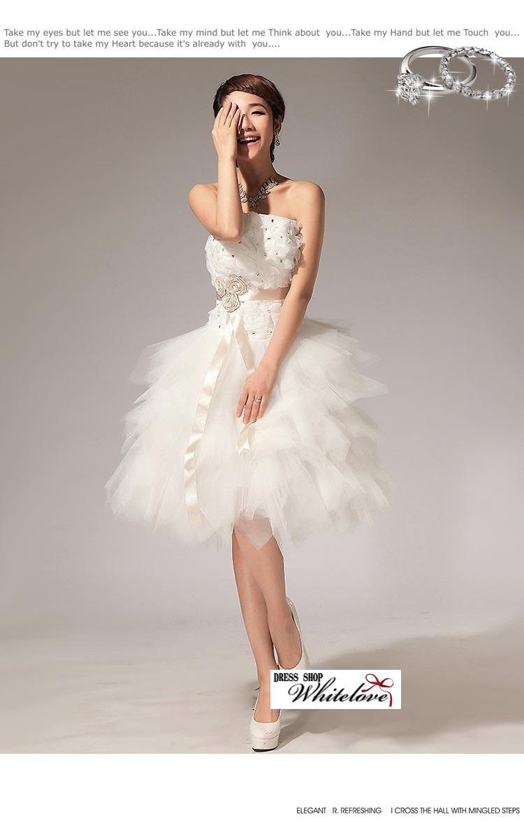 【楽天市場】ウエディングドレス 3色 ミニ ミニドレス 結婚式 花嫁 二次会 ドレス カラー カラードレス