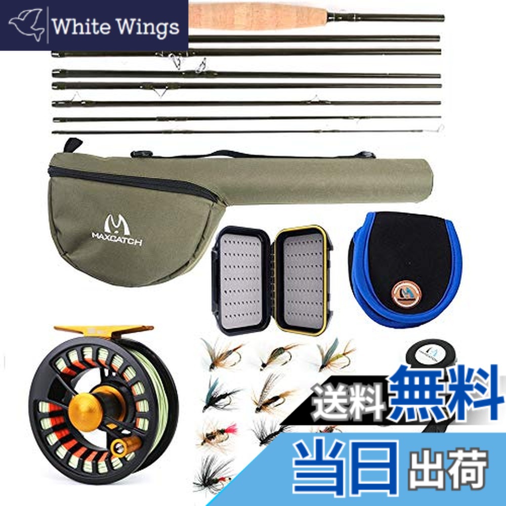 【送料無料】M MAXIMUMCATCH Maxcatch Alltime トラベラーフライロッド - チューブ付き8ピース9ft 旅行 コンパクトフライロッド（サイズ：5/6/8wt） 色：Alltimeフライフィッシングセット、サイズ：9' 5wt 8ピース｜White Wings 18,900円