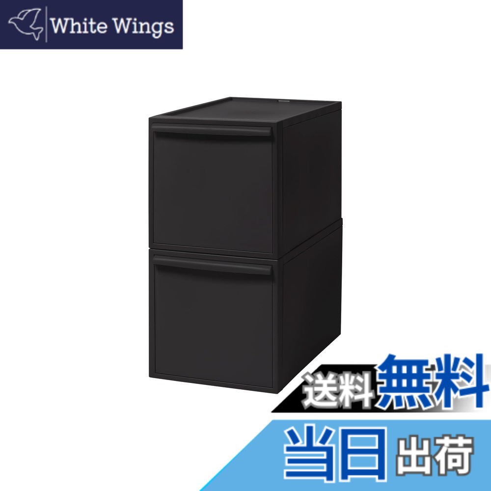【送料無料】ライクイット (like-it) 収納ボックス クローゼットシステム 引き出し S 約幅32x奥52x高16.1cm ベージュ CS-D1 奥行き52cm クローゼット収納にピッタリ 色：オールブラック(不透明)、サイズ：03)引き出し:L｜White Wings