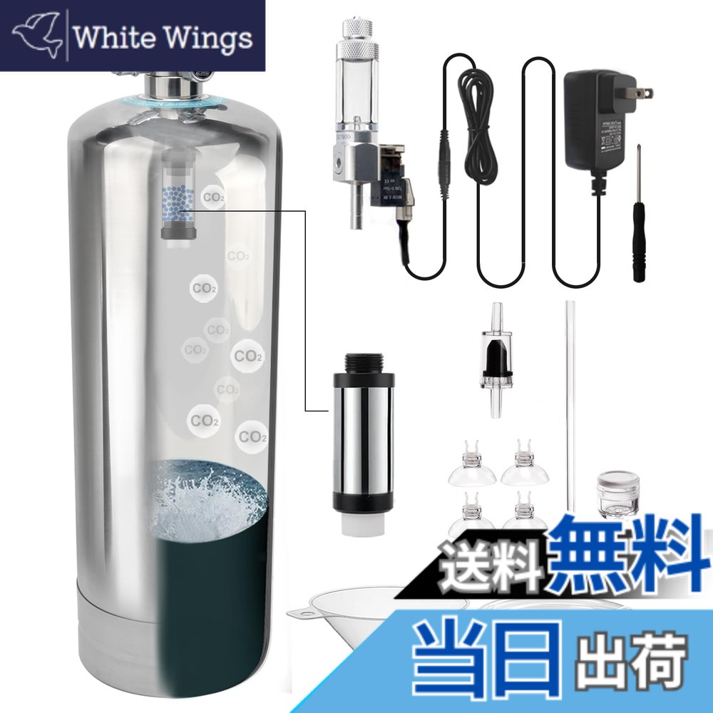 【貨物輸送無料】Clscea 海洋博物館用舎密学化学反応式CO2ジェネレーターキット ステンレス鋼製 色：5L（電磁弁砂上の楼閣カウンタ付き添い人）