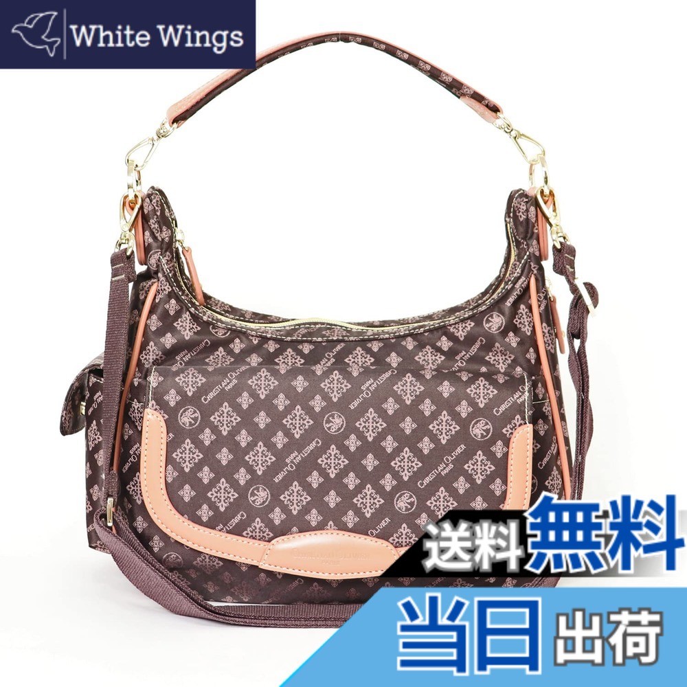 【送料無料】[クリスチャンオリビエ] 多機能ショルダーバッグ 38-7806 色：ショコラ｜White Wings