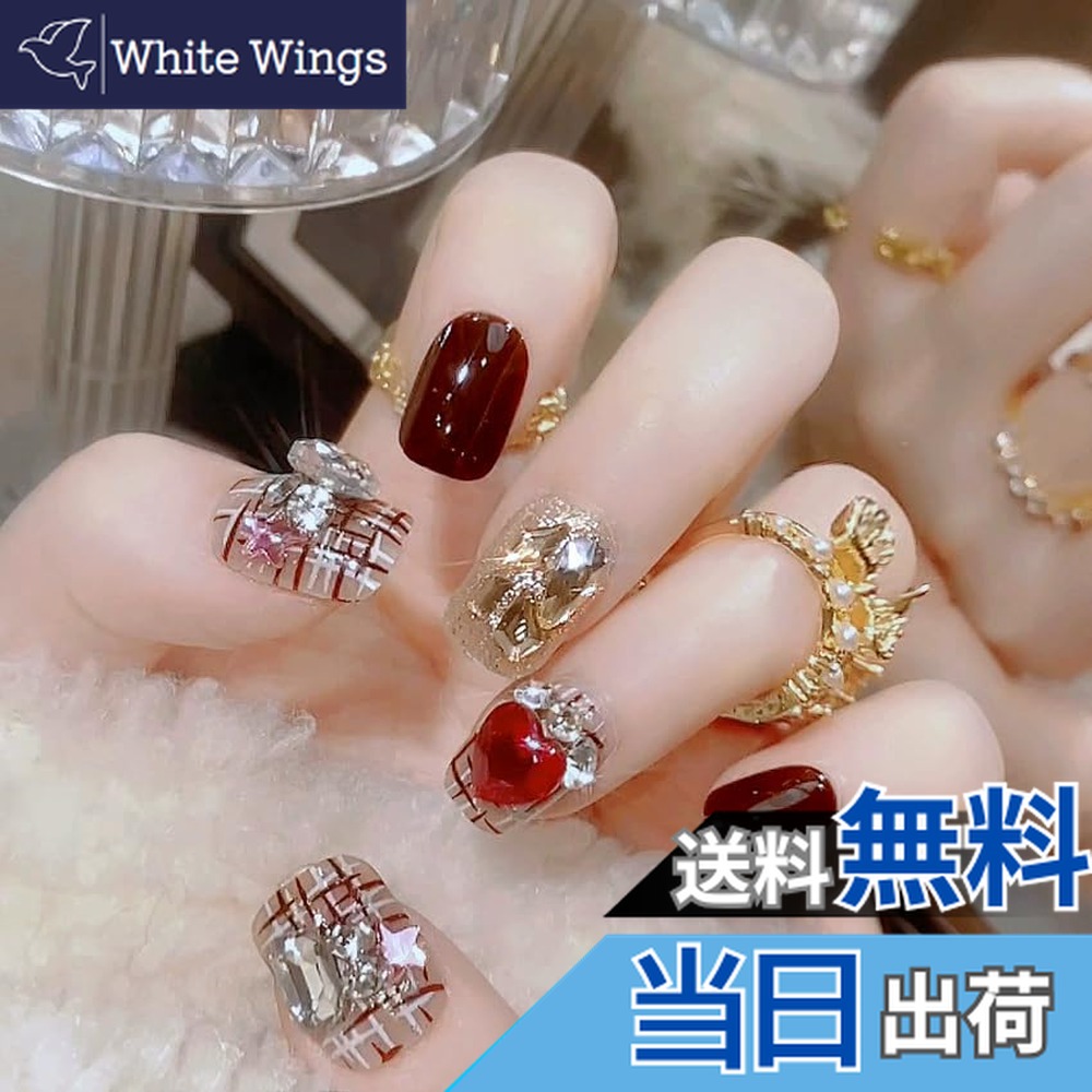 楽天市場】XUZOOネイルチップ 立体 付け爪 つけ爪 かわいい おしゃれ