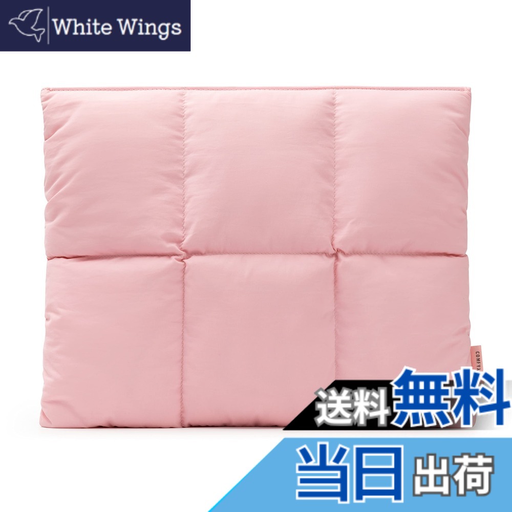 【送料無料】Comfyable puffy sleeve for MacBook 色：ピンク、サイズ：For 15" Mac Air / 16" Mac Pro｜White Wings