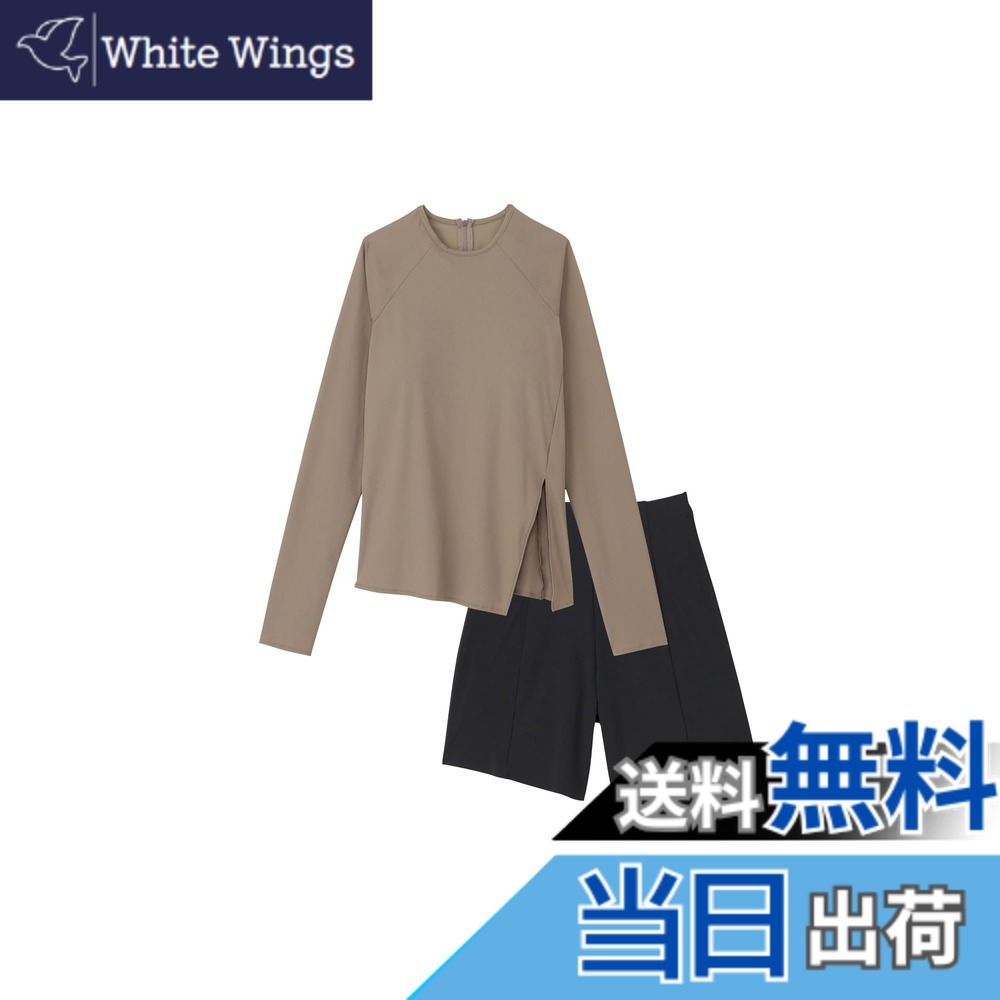 【貨物輸送無料】Speedo(素早さ) 【水陸両用】レディース L/S Separates ロングスリーブセパレーツ レディース セパレート SFW22430 UV撥ねのける役立つこと 伸ばすこと 余暇 瑜伽 色：信号旗石ころ、大きさ：M