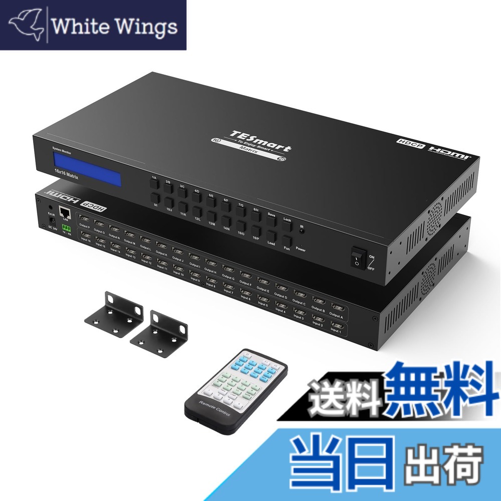 【貨物輸送無料】TESmart HDMI 行列 4K EDID役立つこと 多パソコンインプット HDMI うつり変わり器