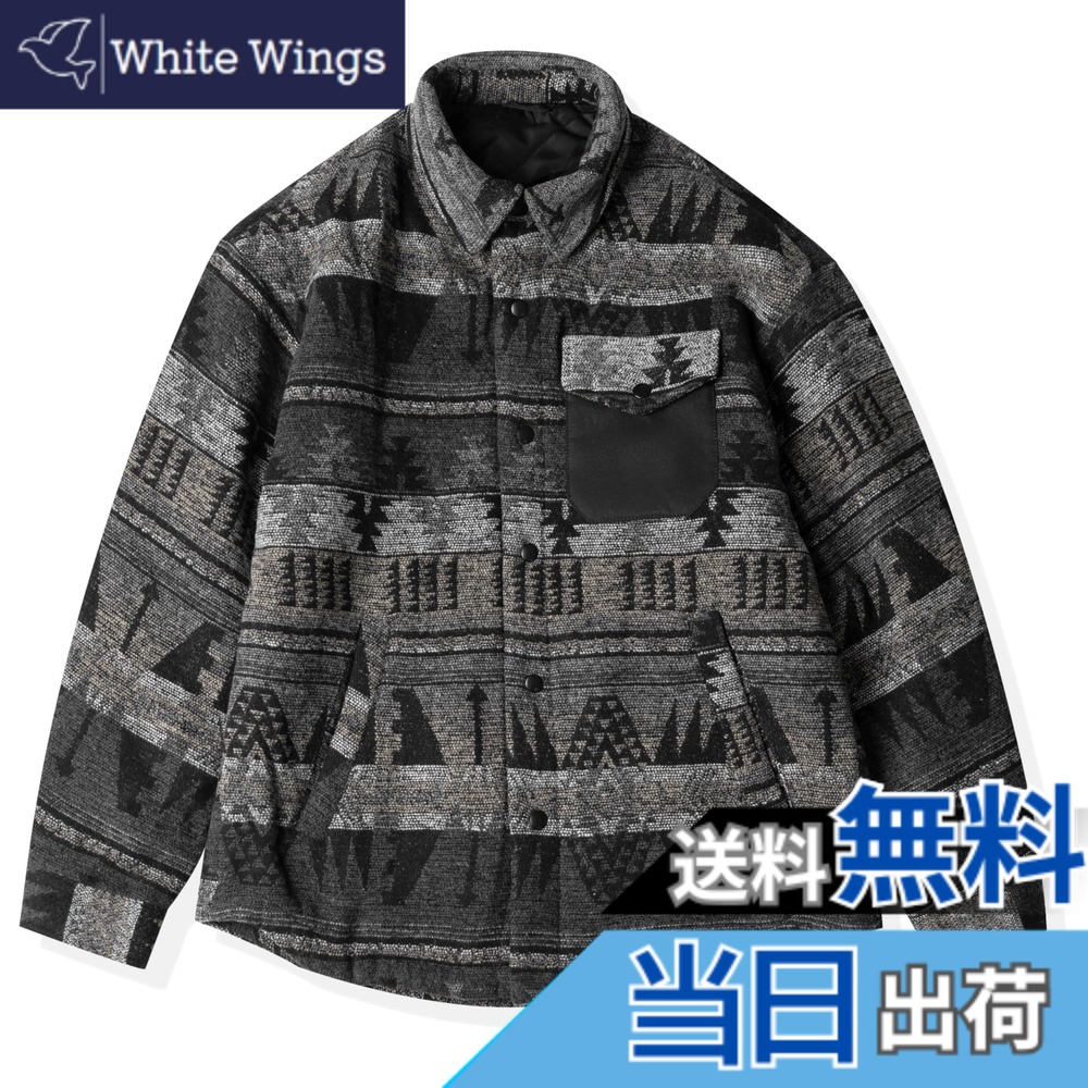 【貨物輸送無料】[CHANGE WELL] メンズ 2025AW アメリカン レトロ 流行り物 冬服 防寒 朦々たる 秋冬アウター 原住民柄 中綿 上衣 色：黒いこと、大きさ：XL