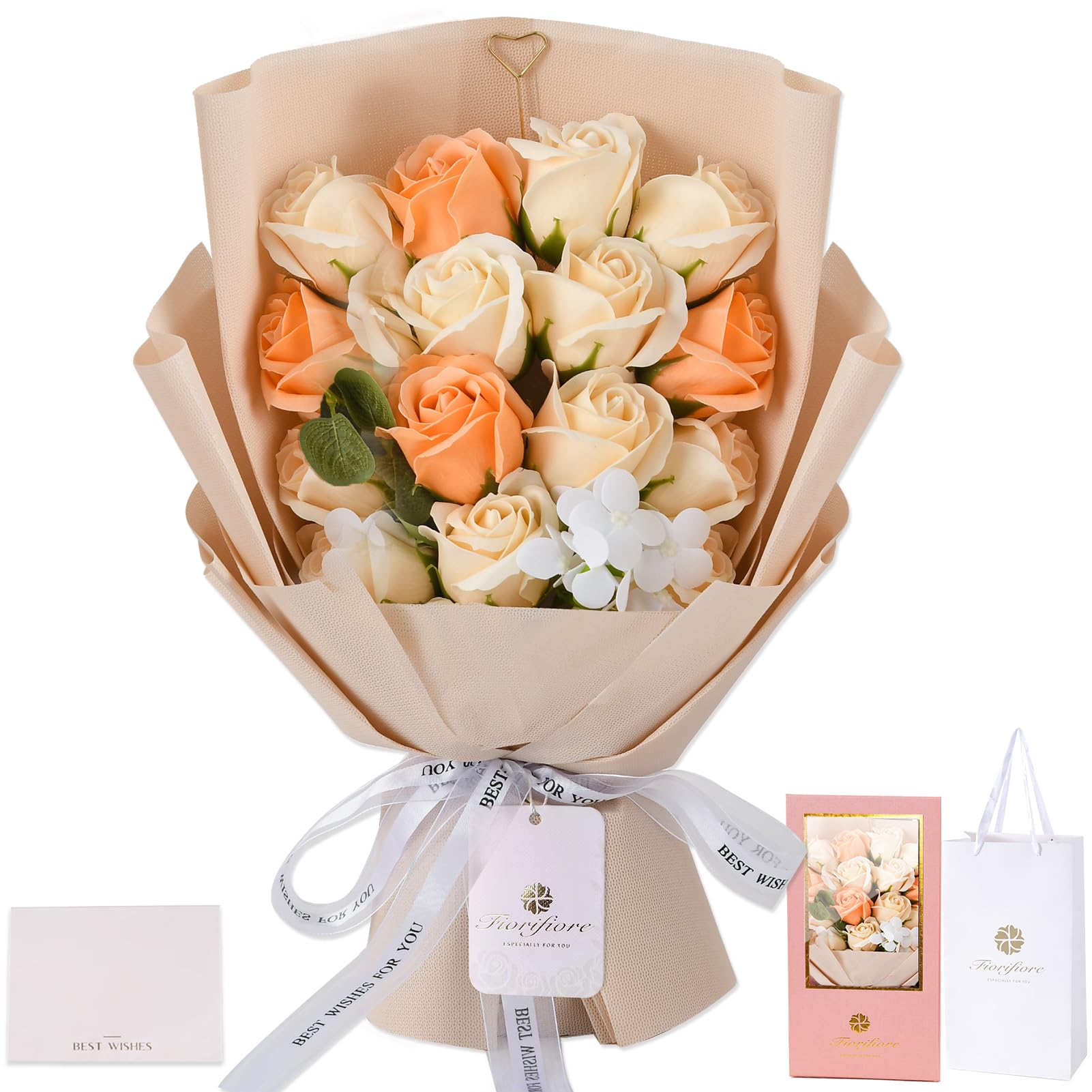 楽天市場】Fiorifiore ソープフラワー 花束 誕生日 造花 敬老の日 母の