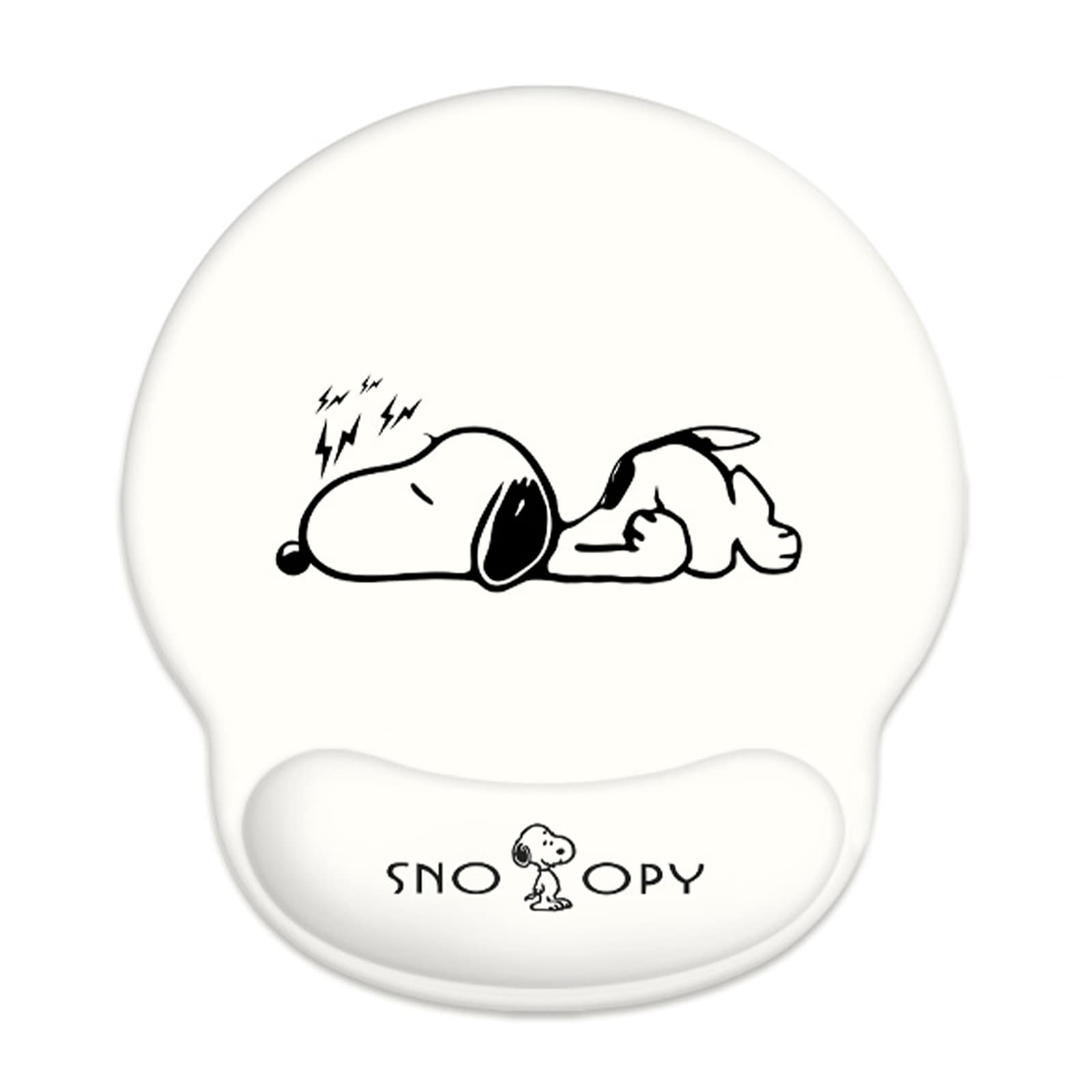 【送料無料】Newseego マウスパッド リストレスト 一体型マウスパッド 低反発リストレス 人間工学 手首クッション 滑り止め 水洗い 耐久性良い 手首 疲労軽減 ゲーム 仕事用 おしゃれ - ホワイト画像