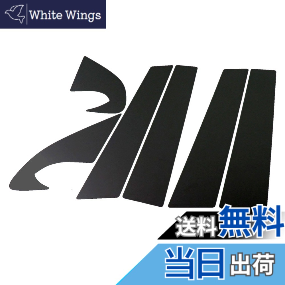 【送料無料】BRIGHTZ デュアリス J10 超鏡面ブラックメッキピラーパネルカバー 6PC バイザー無し用 【 PIL-BLA-249 】 5107｜White Wings
