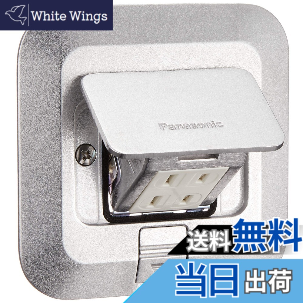 【貨物輸送無料】パナソニック(Panasonic) アップコンシルバー 営造物・バス発着場用 角型 2コ用 2P15A 125V DU5340P