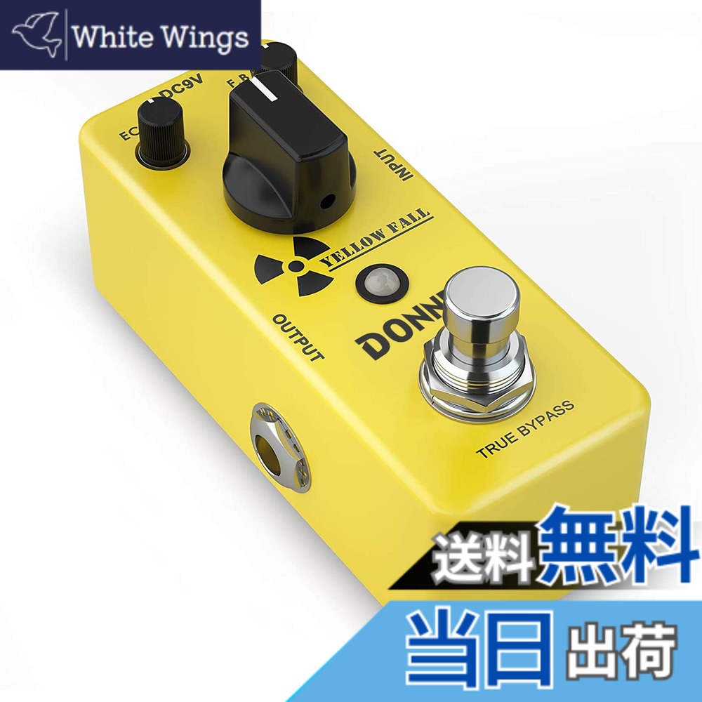 【送料無料】Donner エフェクター Yellow Fall ディレイ ギターペダル ピュアなアナグロ トゥルーバイパス (黄) [並行輸入品]