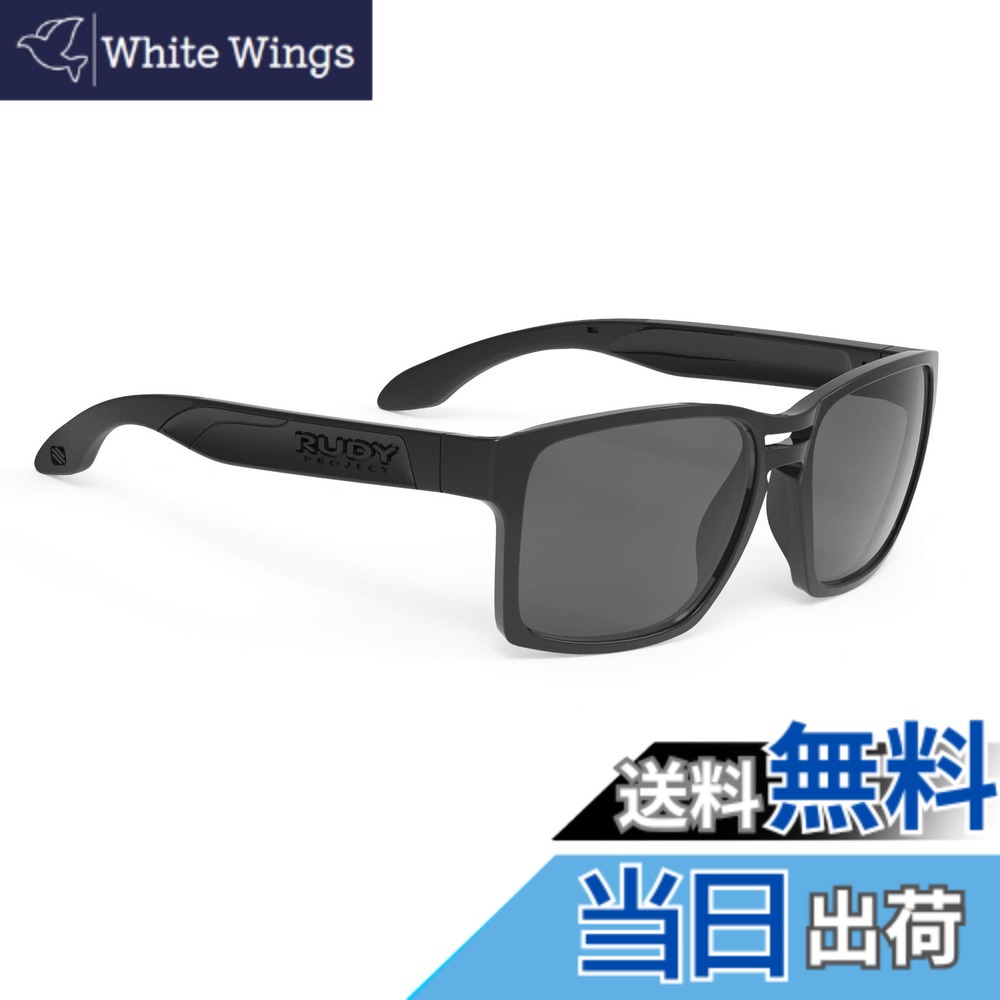 【送料無料】ルディプロジェクト(RUDYPROJECT) スポーツ サングラス SPINAIR スピンエア 57 ブラック グロス スモーク ブラック レンズ SP571042-0000