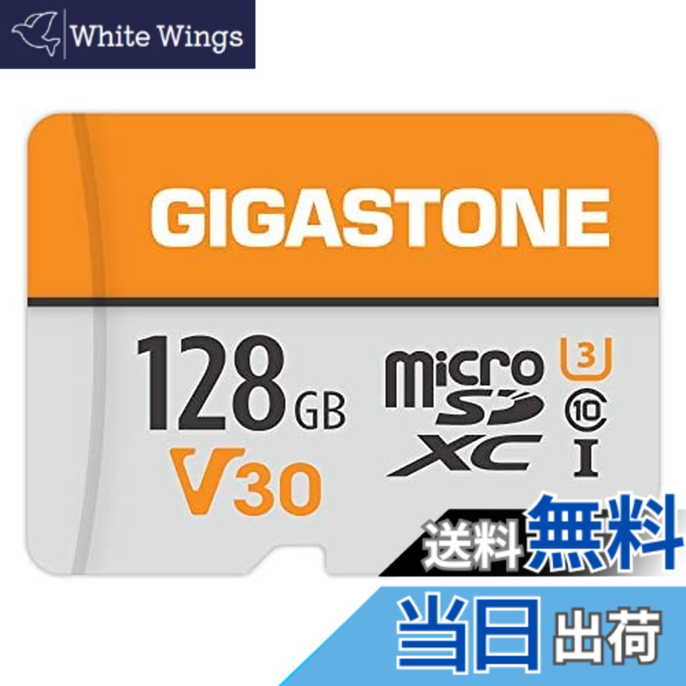 【貨物輸送無料】GIGASTONE マイクロsd歌留多 128GB microSDXC V30 U3 C10 95MB/s 行動写真機 運動競技写真機 4K Ultra 固定ディスク 映像媒体 映画化 SDアダプタ1枚付き添い人