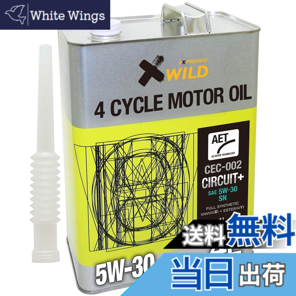 【貨物輸送無料】AZ (エーゼット) 車用 発動機油絵の具 4L 5W-30 SN ［CEC-002/電気回路足し加える] 100%舎密学組みあわせる油 四輪車用 原動機油絵の具 VHVI+エステル油絵の具 4輪用 4T油絵の具 EG614